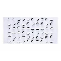 WANDDEKO Schwarz-Weiß 118/57 cm - Schwarz/Weiß, Metall (7.21/57/5cm) - KUNSTLOFT