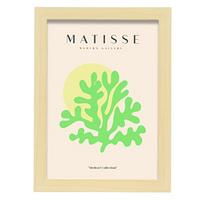 POSTER Matisse Fauvismus Kunst A4 Rahmen Aus Hellem Holz - Beige, Papier (29.7/5/21cm) - Nacnic