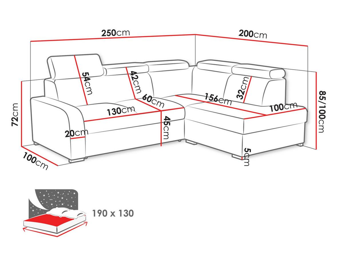 ECKSOFA Oslo 2rRLXp, Seite: Links LXP+R+2R - Silberfarben/Naturfarben, Holz/Textil (250/200cm) - MIRJAN24