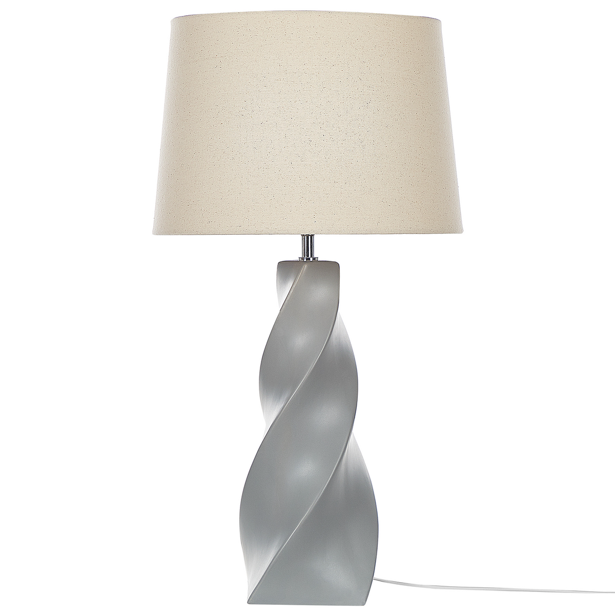 TISCHLAMPE Belaya 38/38/71 cm - Grau, Keramik (38/38/71cm) - Beliani