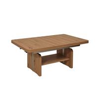 FUNKTIONSTISCH ausziehbar Casta 130( 180) x 80 x 56-75 Couchtisch Wildeiche - Braun, Holz (130/80/56cm) - 58aufmkessel