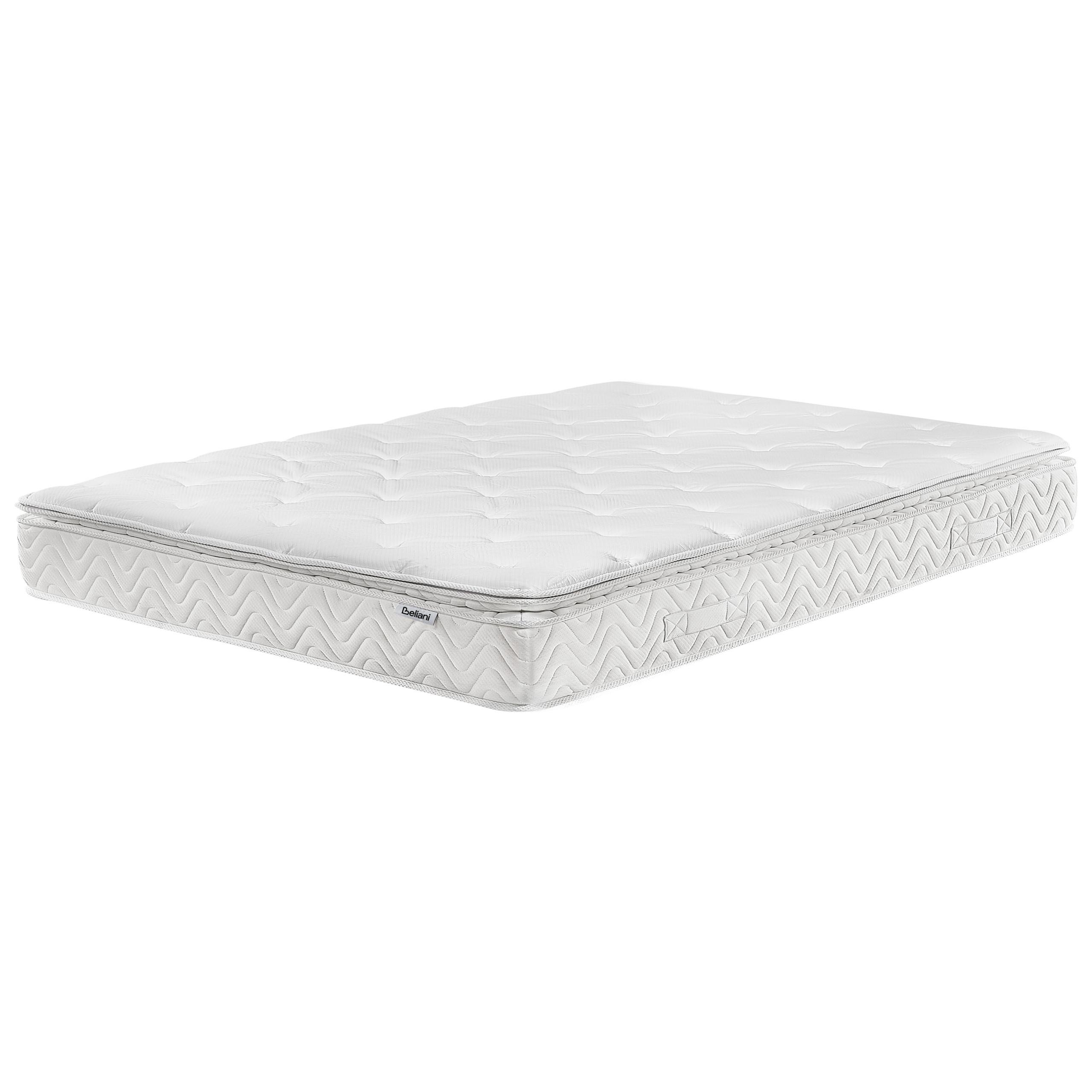 MEMORYSCHAUM-TASCHENFEDERKERNMATRATZE H2/3 Mittel 180/200 cm Luxus - Beige, Textil (180/200cm) - Beliani