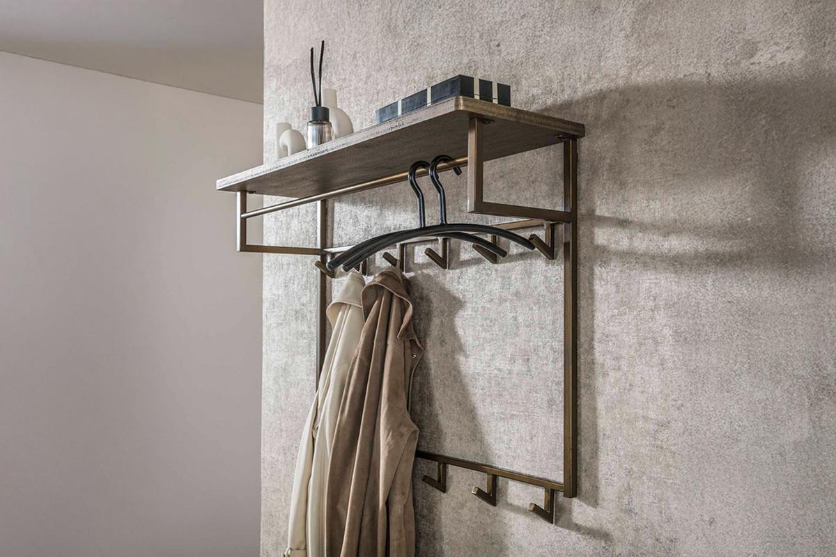 GARDEROBE AUREA Bronze Metall - Bronzefarben, Metall (100/80/33cm) - KAWOLA