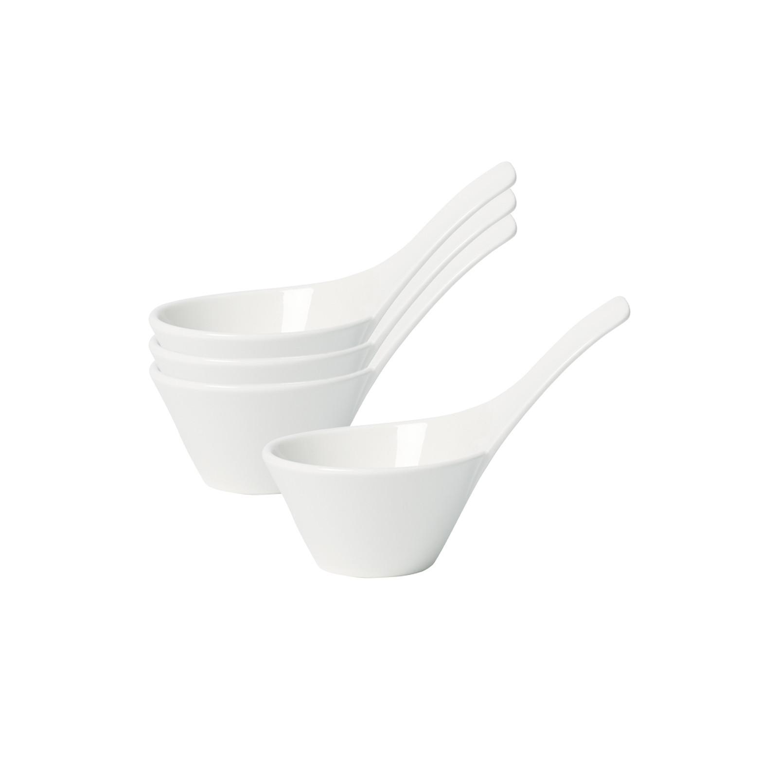 DIPSCHÄLCHEN NewWave weiß 12 x 7 cm 4er Set - Weiß, Keramik (1cm) - Villeroy & Boch