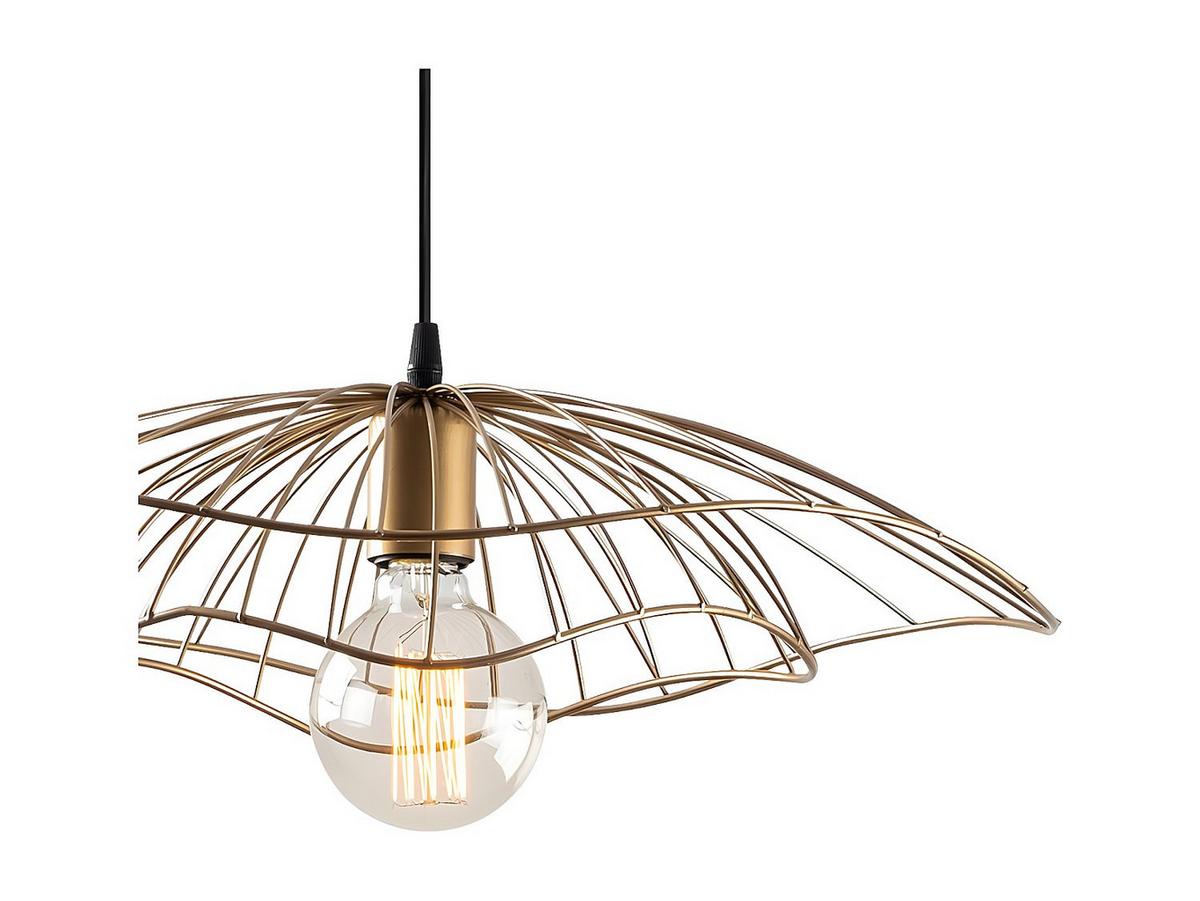 DRAHT-PENDELLEUCHTE aus metall - fleur 50/50/111 cm - Bronzefarben, Metall (50/50/111cm) - Calicosy
