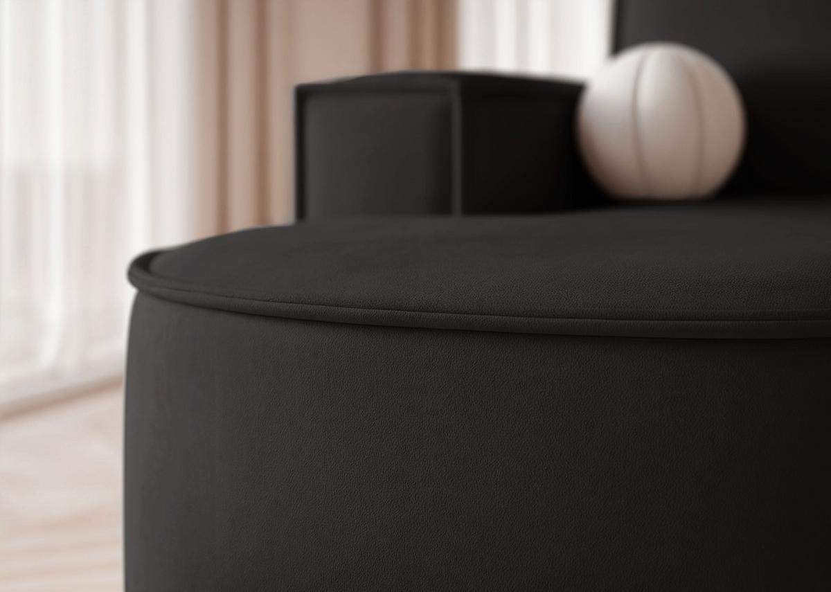 ECKSOFA SOFIA mit Schlaffunktion und Bettkasten Anthrazit - Anthrazit, Holzwerkstoff/Kunststoff (277/157cm) - Idohome