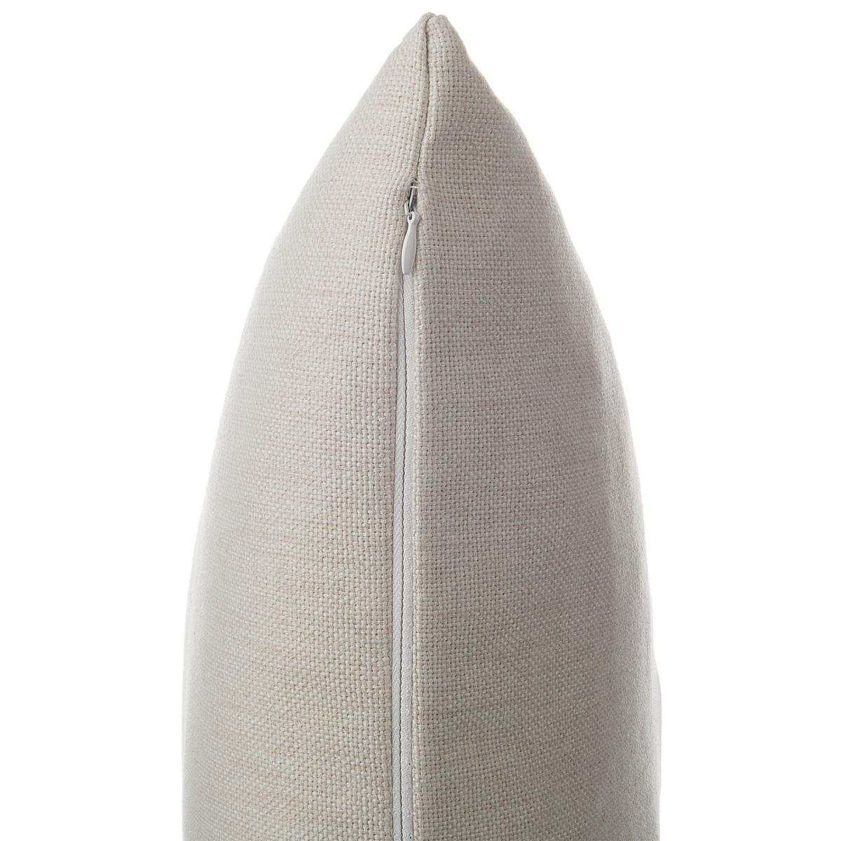 DEKOKISSEN 2er-Set Hellbeige 45/45 cm Gaura - Beige, Textil (45/45cm) - Beliani