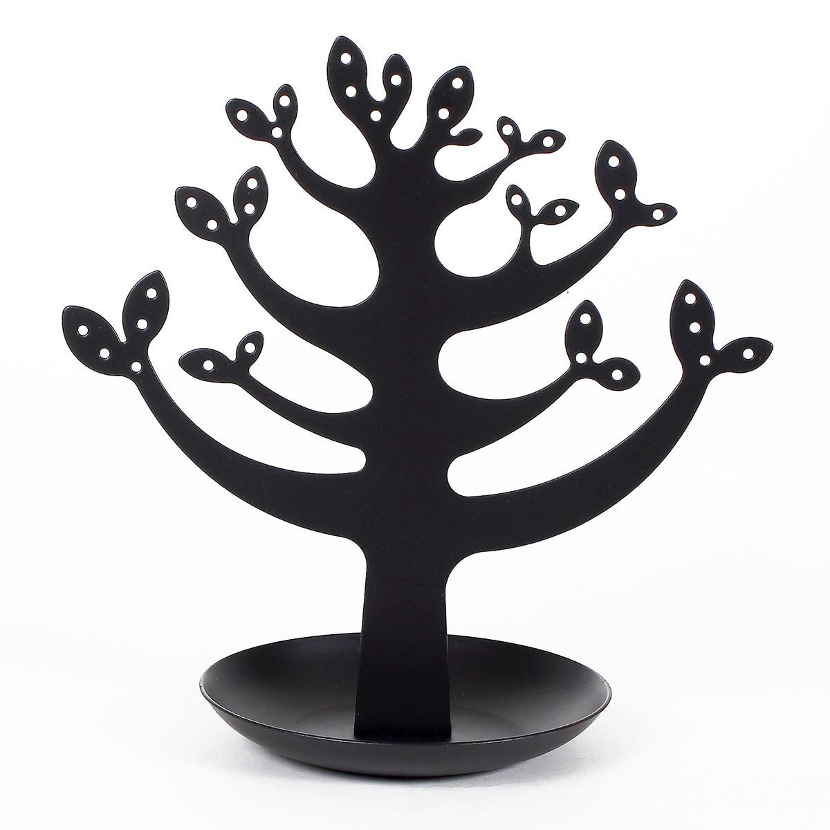 SCHMUCKBAUM - 17/17/16,5 cm - Schwarz, Metall (17/16.5/17cm) - Calicosy