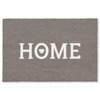 FUSSMATTE Startseite - Text - Taupe Fußabtreter 180x120 cm - Taupe, Kunststoff (180/0.4cm) - MuchoWow