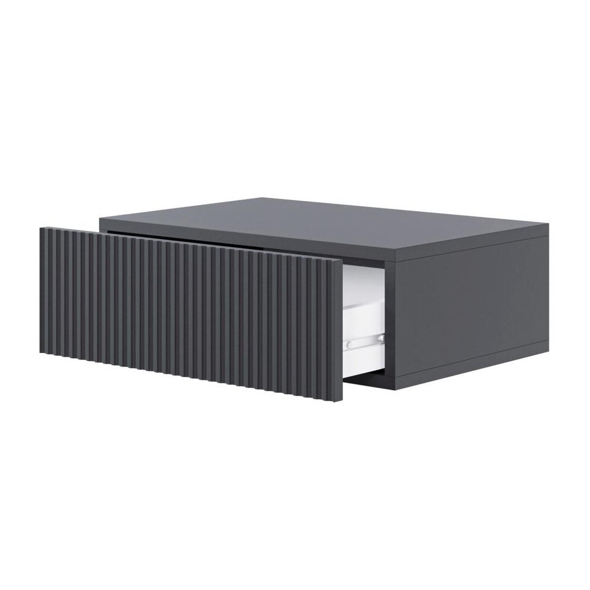 NACHTTSCHRANK Veldio Schwarz 50 cm - Schwarz, Holzwerkstoff (50/17/35.6cm) - Selsey