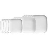 TELLER-SET Arena weiß 18-tlg. - Weiß, Keramik (2/2/2cm) - Ritzenhoff Breker