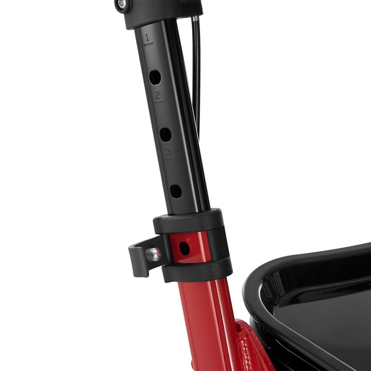 WOHNUNGSROLLATOR Aktiv rot mit Transporttasche - Rot, Metall (66/90/56cm) - Juskys