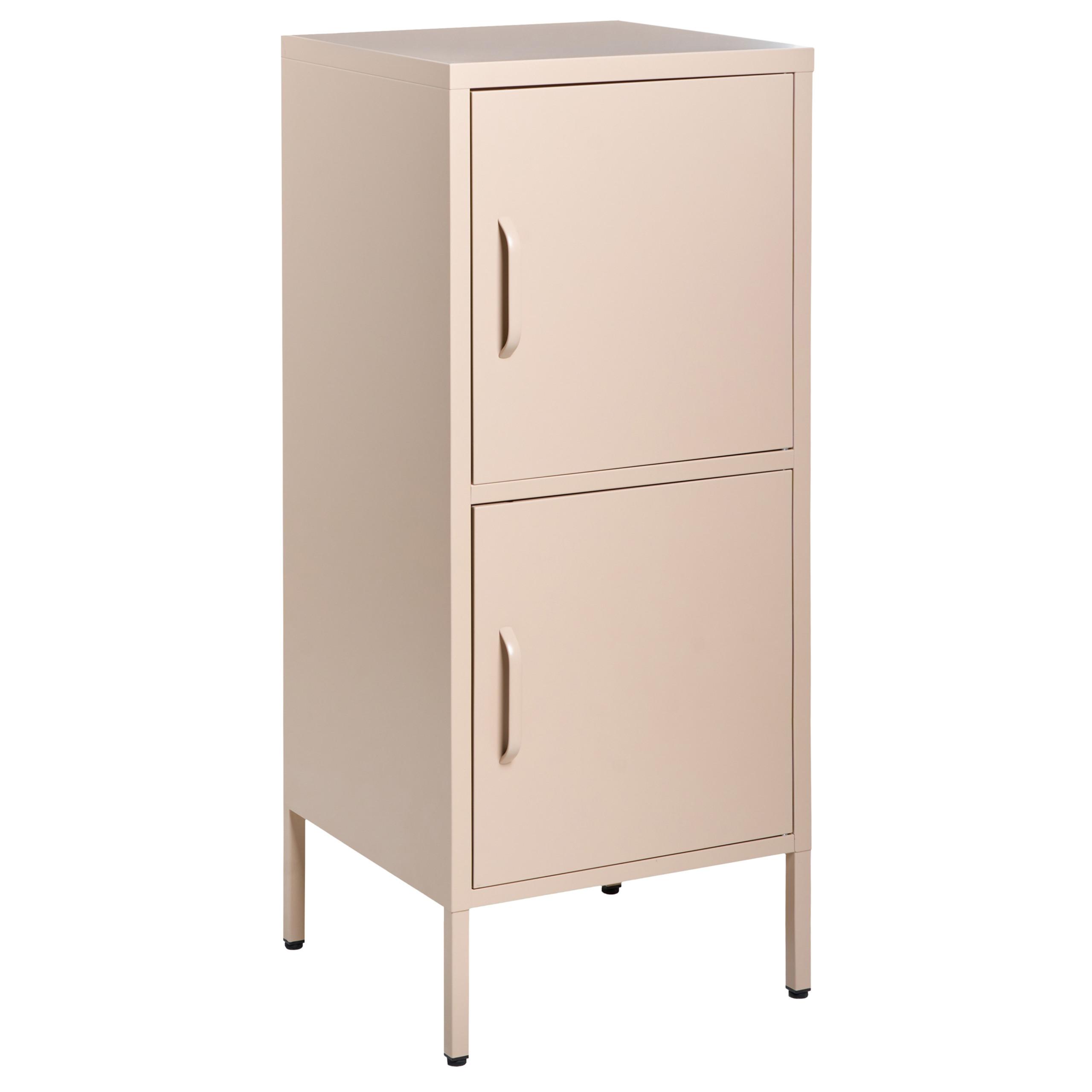 BÜROSCHRANK Metall Beige Huron - Beige, Metall (40/102/40cm) - Beliani