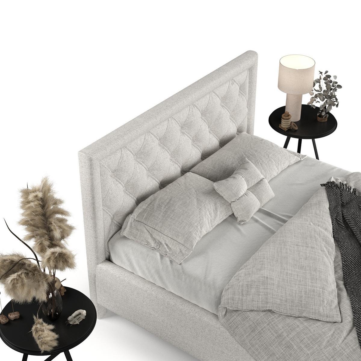 POLSTERBETT Lido 120/200 cm Hellbeige im Riva Stoff - Beige/Naturfarben, Holz/Holzwerkstoff (120/200cm) - AltaBeds