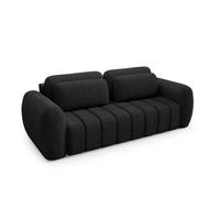 SCHLAFSOFA Caria - Schwarz, Holzwerkstoff/Textil (266/95/110cm) - Fun Möbel