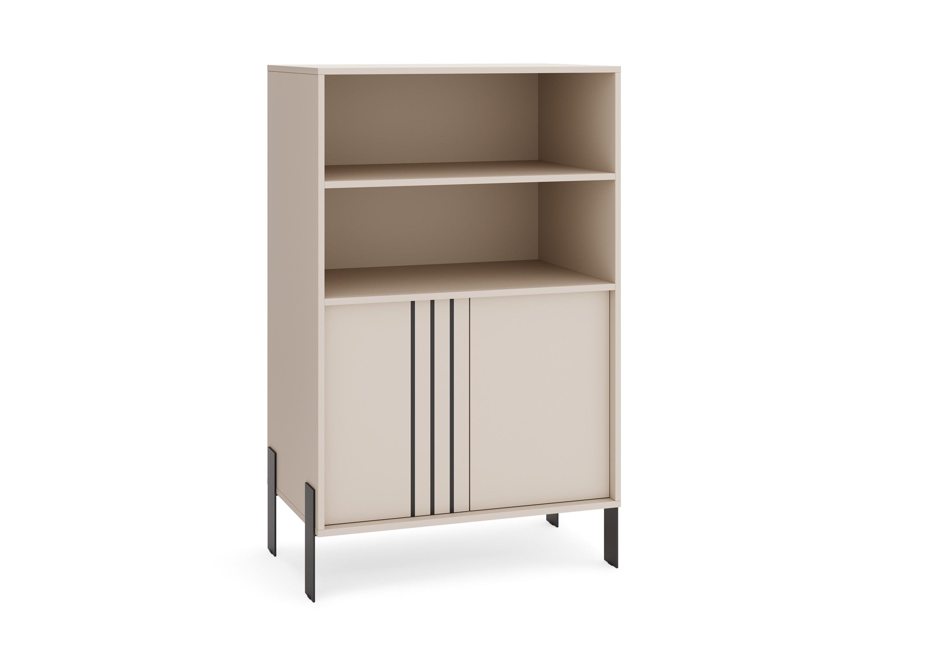 BÜCHERREGALE VALOZA 80 / 127 / 40 cm Wohnzimmerregal Hochschrank Regal Kaschmir - Kaschmir, Holzwerkstoff (80/127/40cm) - MASSENO