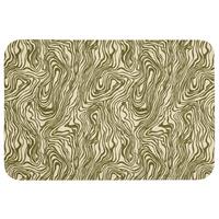 BADEMATTE Abstrakt - Marmor - Grün 90x60 cm - Dunkelgrün, Textil (90/60cm) - OnlyWow
