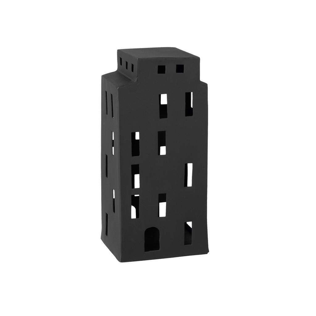 WINDLICHT HAUS Christmas Chic 22,5 cm - Schwarz, Metall (7.8/22.5/10.2cm) - Villeroy & Boch