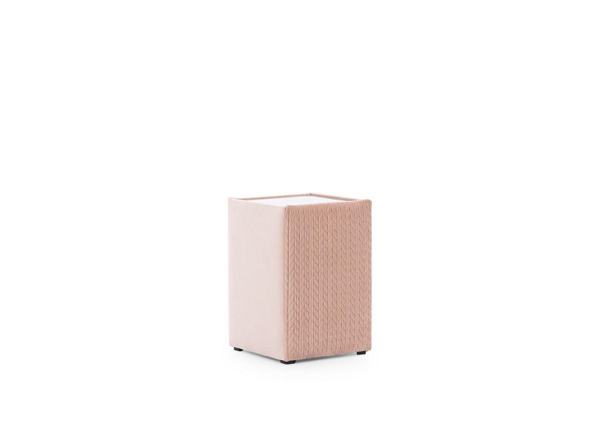 BOXBETT Marten Magic Velvet Set.4 - Hellgrau, Holzwerkstoff/Textil (140/200cm) - Fun Möbel