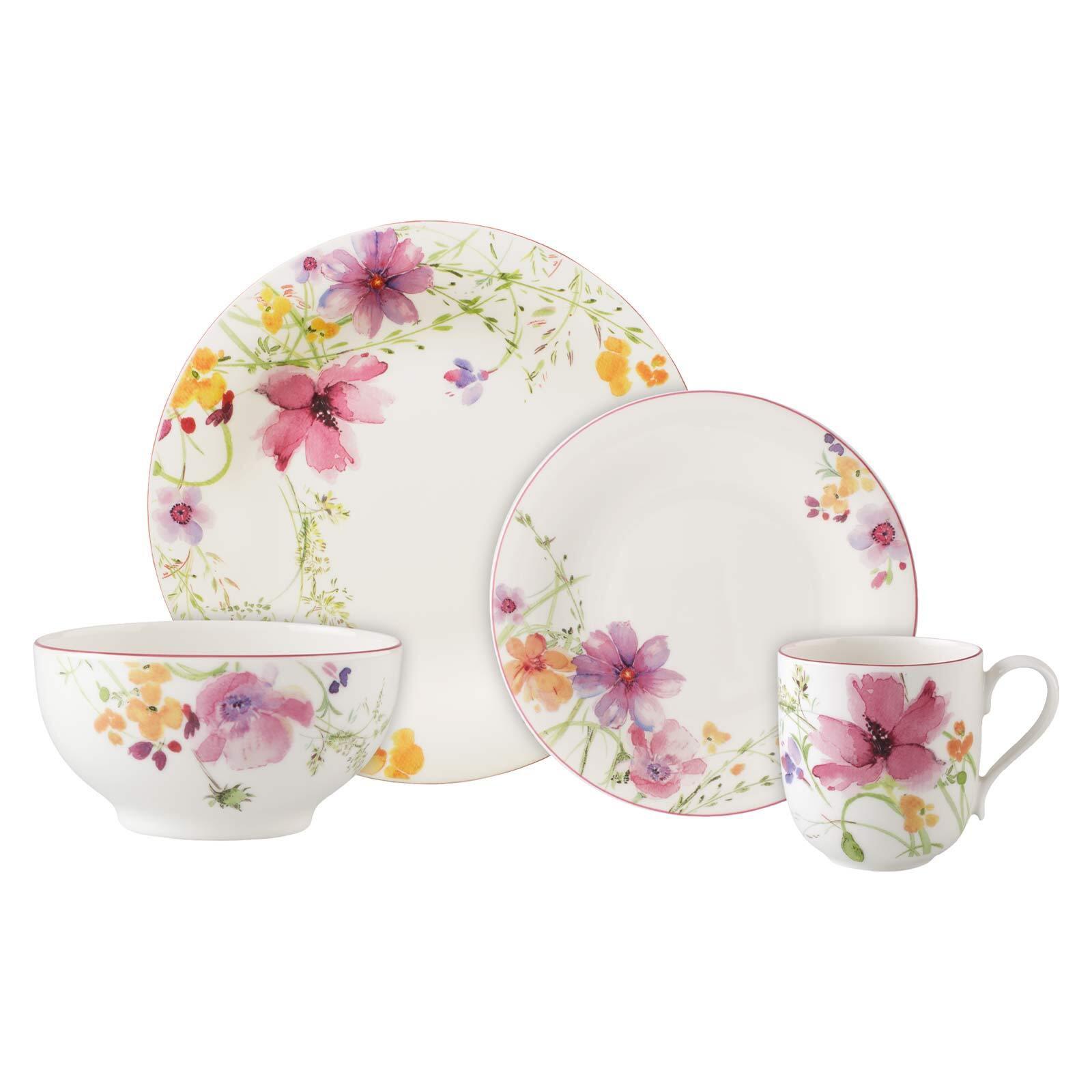 STARTER-SET Mariefleur Basic bunt 8er Set - Multicolor, Keramik (2/2/2cm) - Villeroy & Boch