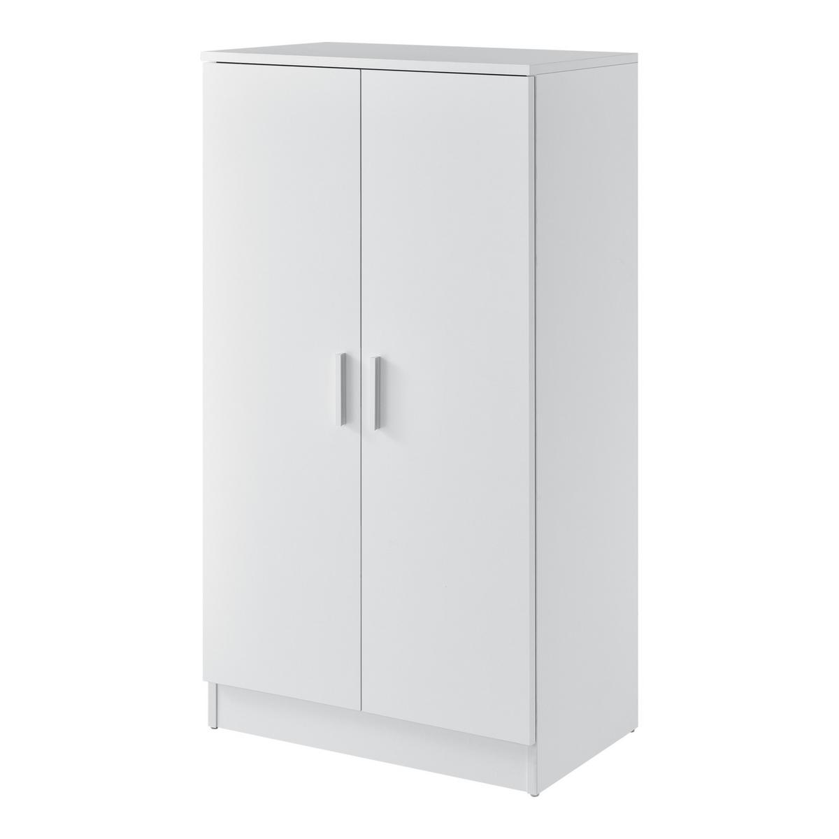SCHUHSCHRANK Notribontaa - Weiß, Holzwerkstoff (55/108/35cm) - [en.casa]