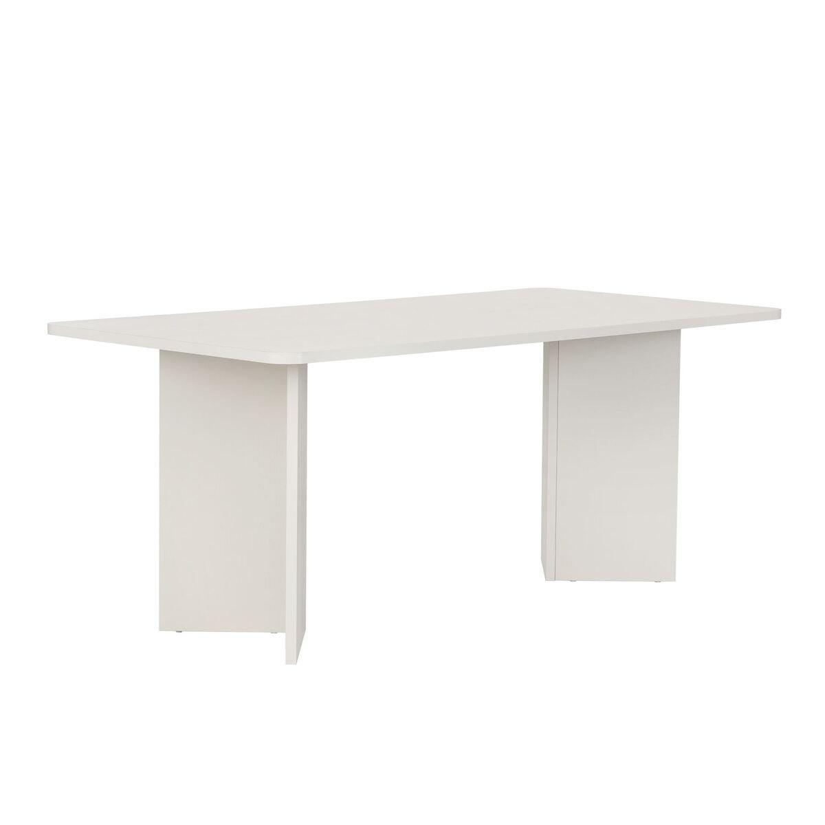 ESSTISCH mit rechteckiger Tischplatte 35/46/180 cm - Eiche Bianco, Holzwerkstoff (96/90/75cm) - Calicosy