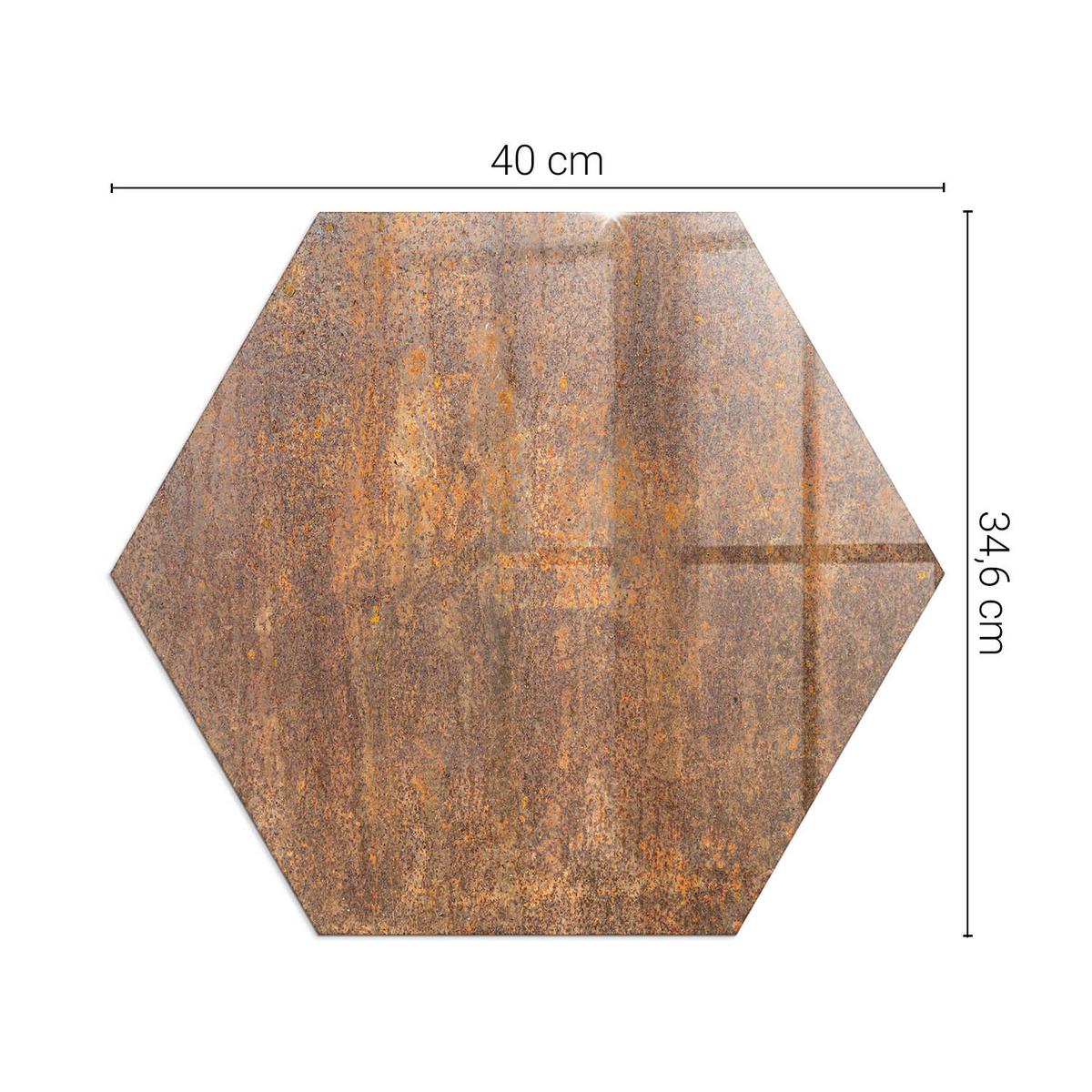 GLASPLATTE für Kamin h40 cm - Braun, Glas (40/40/0.4cm) - TULUP