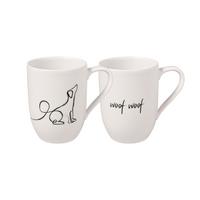 KAFFEEBECHER DOG Statement weiß 280 ml 2er Set - Weiß, Keramik (0.28L) - Villeroy & Boch