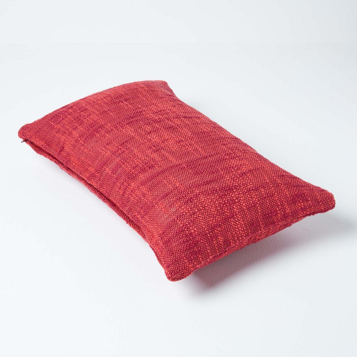 KISSENHÜLLE Nirvana Slub 30/50 cm, 100% Baumwolle - Orange, Textil (30/50cm) - Homescapes