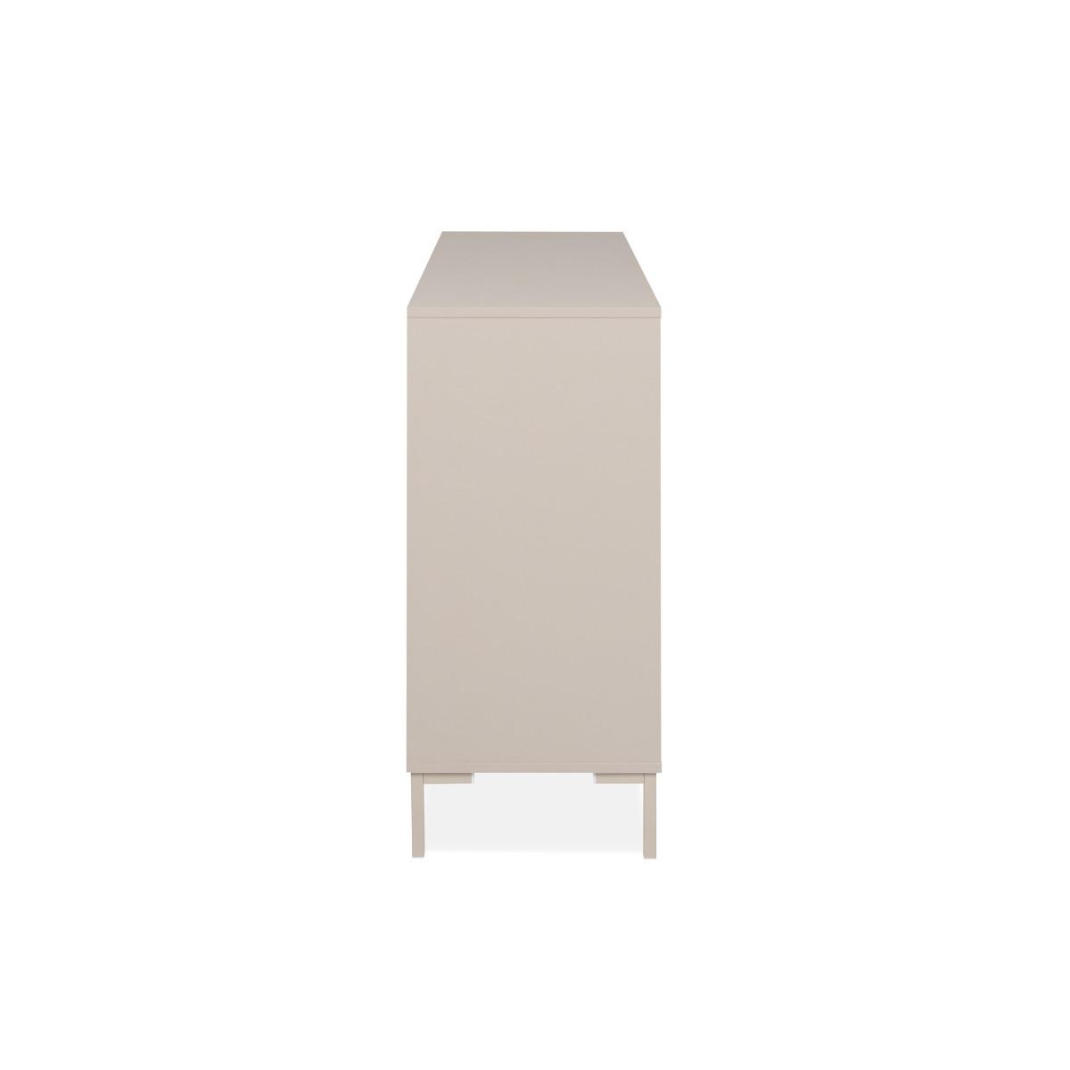 SIDEBOARD 2 Türen und 3 Schubladen, kaschmirfarben 40/87/120 cm - Beige, Holzwerkstoff (40/87/48cm) - Calicosy