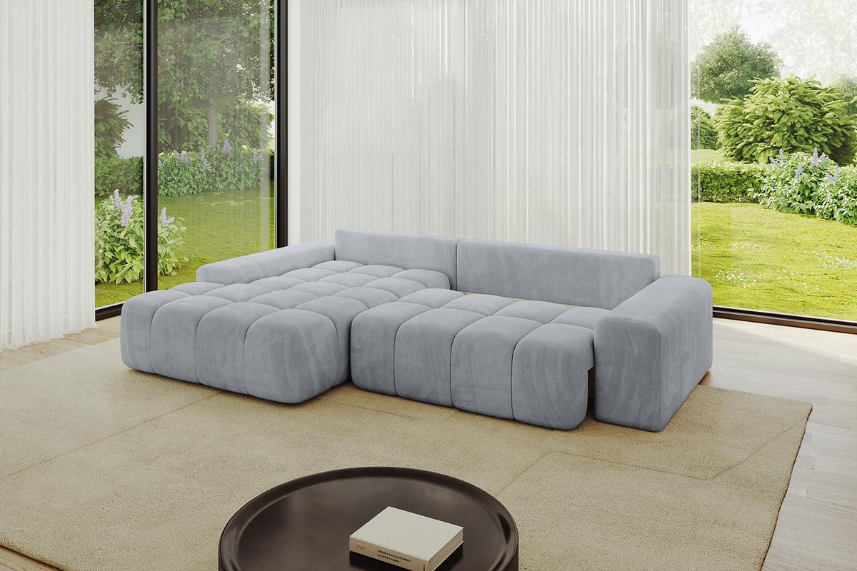 ECKSOFA Ottomane Links ENSI-L - 267x164x69 cm Titanfarben - Titanfarben, Holzwerkstoff/Kunststoff (267/164cm) - ALTDECOR