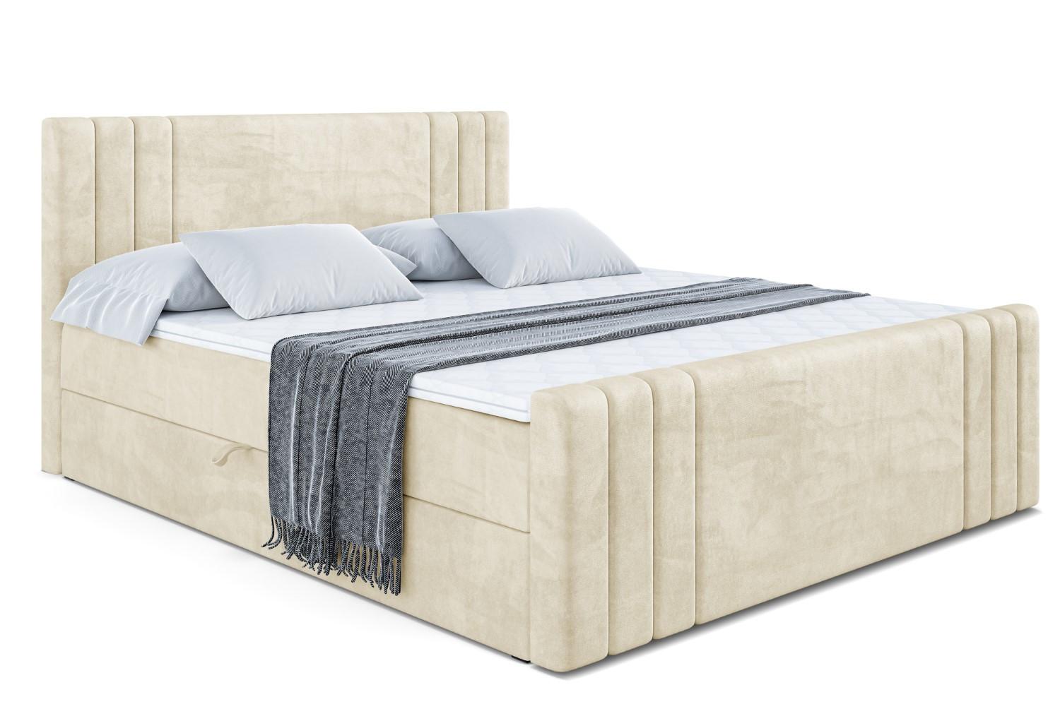 BOXBETT CELESTIA-Z - 180x200 cm - H3 - Beige - Beige, Holzwerkstoff (180/200cm) - ALTDECOR