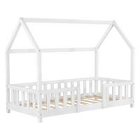 HAUSBETT Sisimiut - Weiß, Holz (80/160cm) - [en.casa]