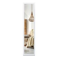 STANDSPIEGEL 156x36 cm – Weiße Rahmen - Weiß, Glas (156/36/0.4cm) - Wallfluent