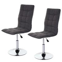 ESSZIMMERSTUHL Grau 2er-Set - Grau, Textil (43/103/54cm) - MCW