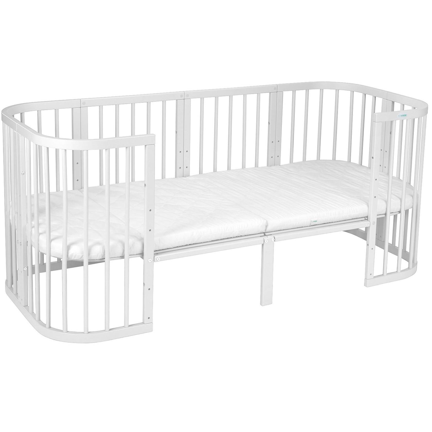 BABY Bett-Erweiterung 174 cm - Weiß, Holz - waldin