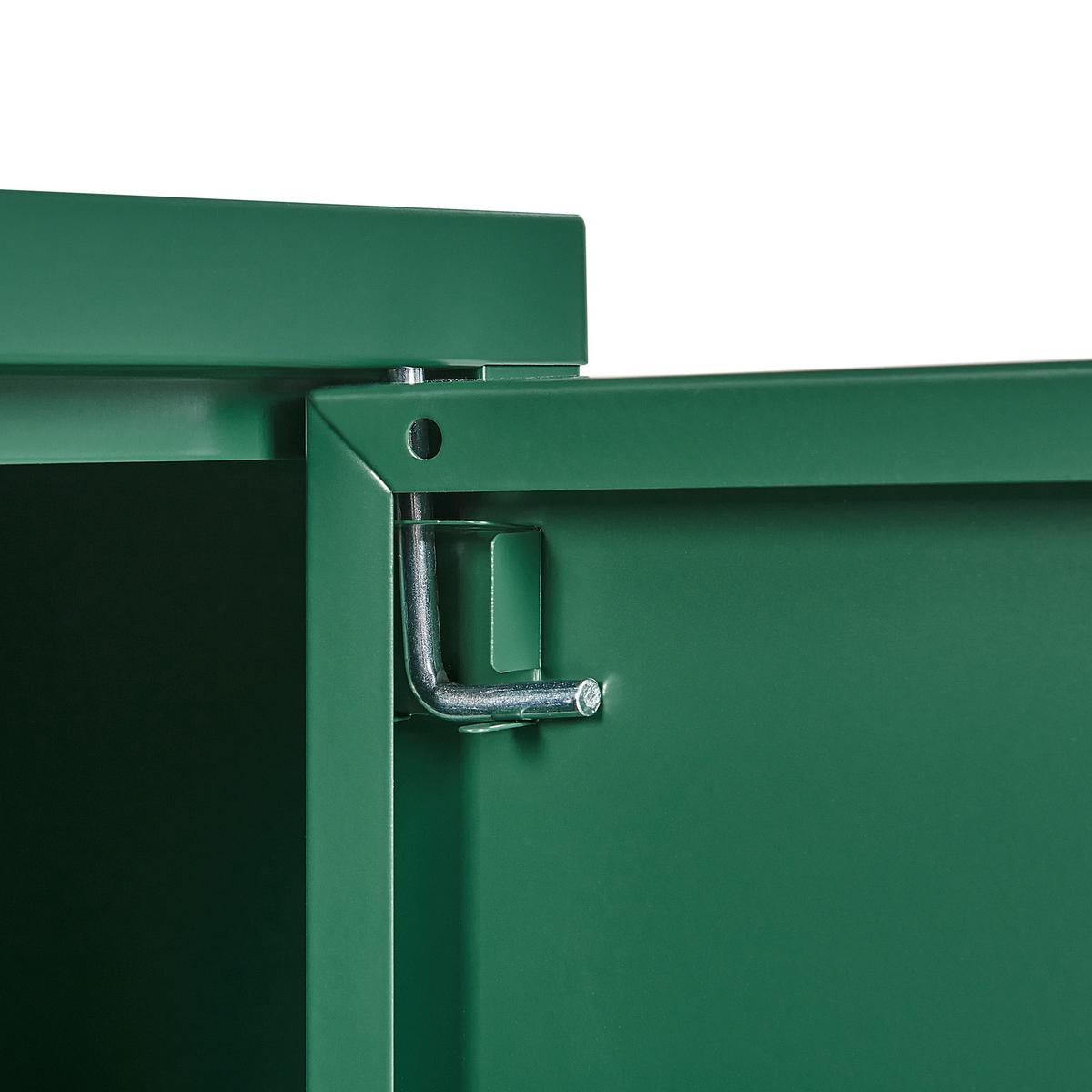 LOWBOARD grün 2 Türen 100 cm Uria - Grün, Metall (100/65/40cm) - Beliani