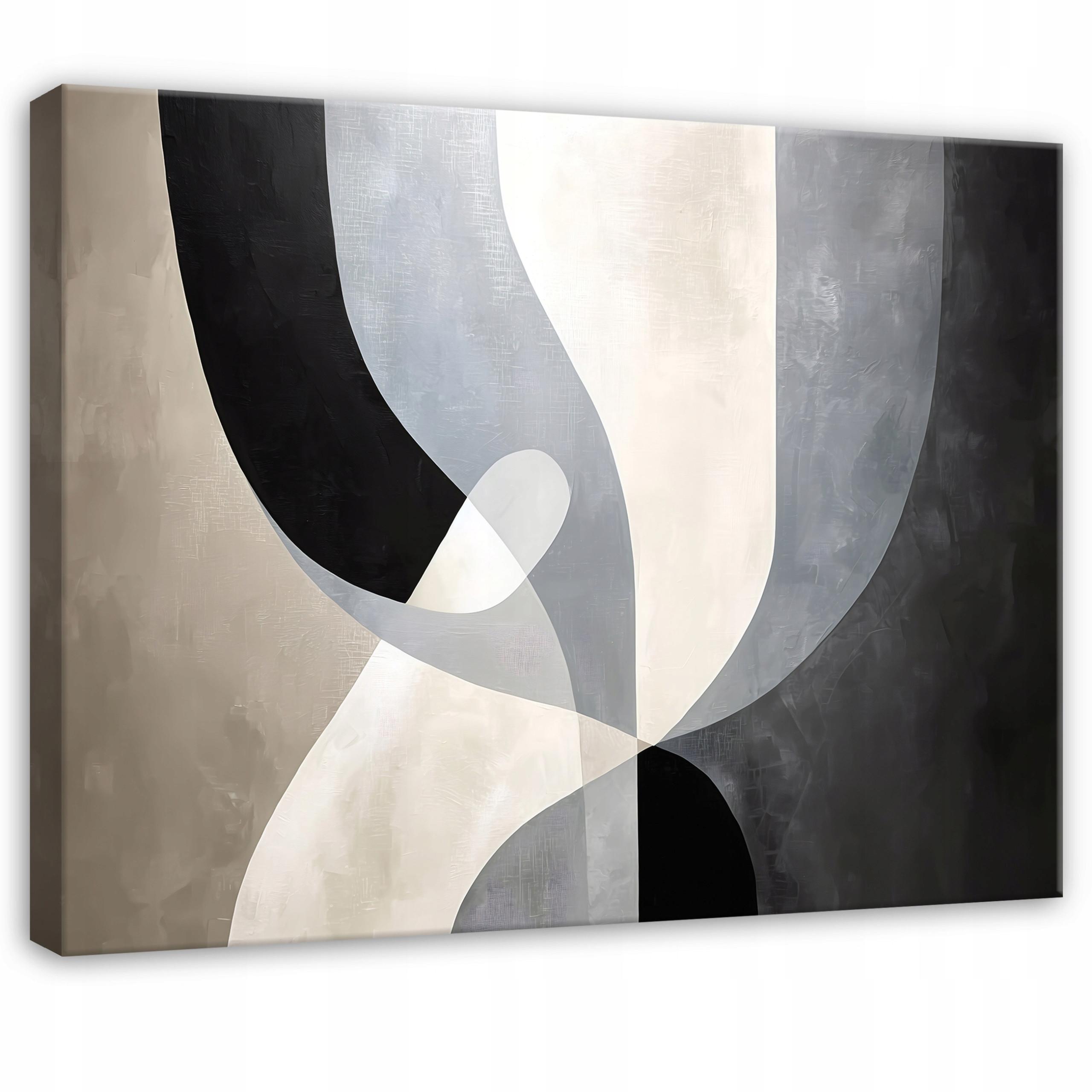 LEINWANDBILD Abstrakt Dachboden Schwarz 120x80 cm - Multicolor, Holzwerkstoff (120/80cm) - Wallarena