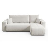 ECKSOFA CLOUD II L mit Schlaffunktion, Vibe 03 - Creme, Textil (247/152cm) - Lookway