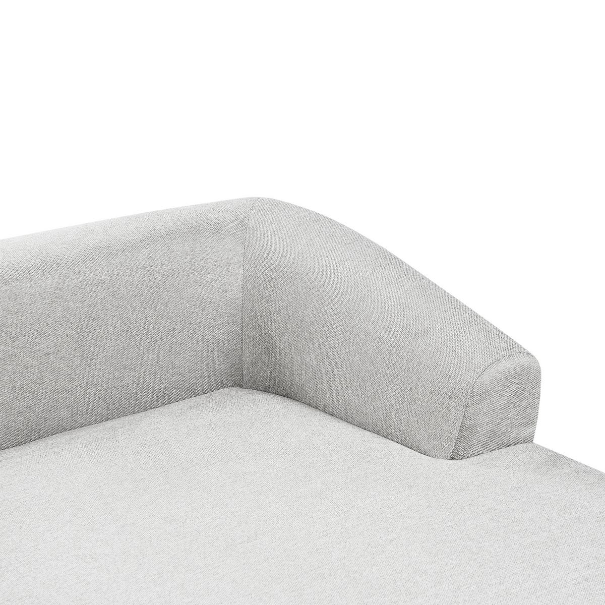 3-SITZER-ECKSOFA Stoff grau rechtsseitig Svansele - Grau, Textil (278/174cm) - Beliani