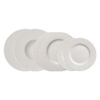TELLER-SET Manufacture Rock weiß 6-tlg. - Weiß, Keramik (39/17/39cm) - Villeroy & Boch