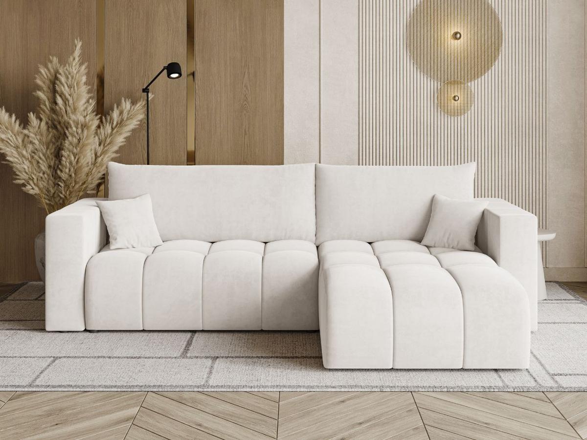 ECKSOFA Neva Ecru - Ecru, Holz/Textil (280/170cm) - Graingold