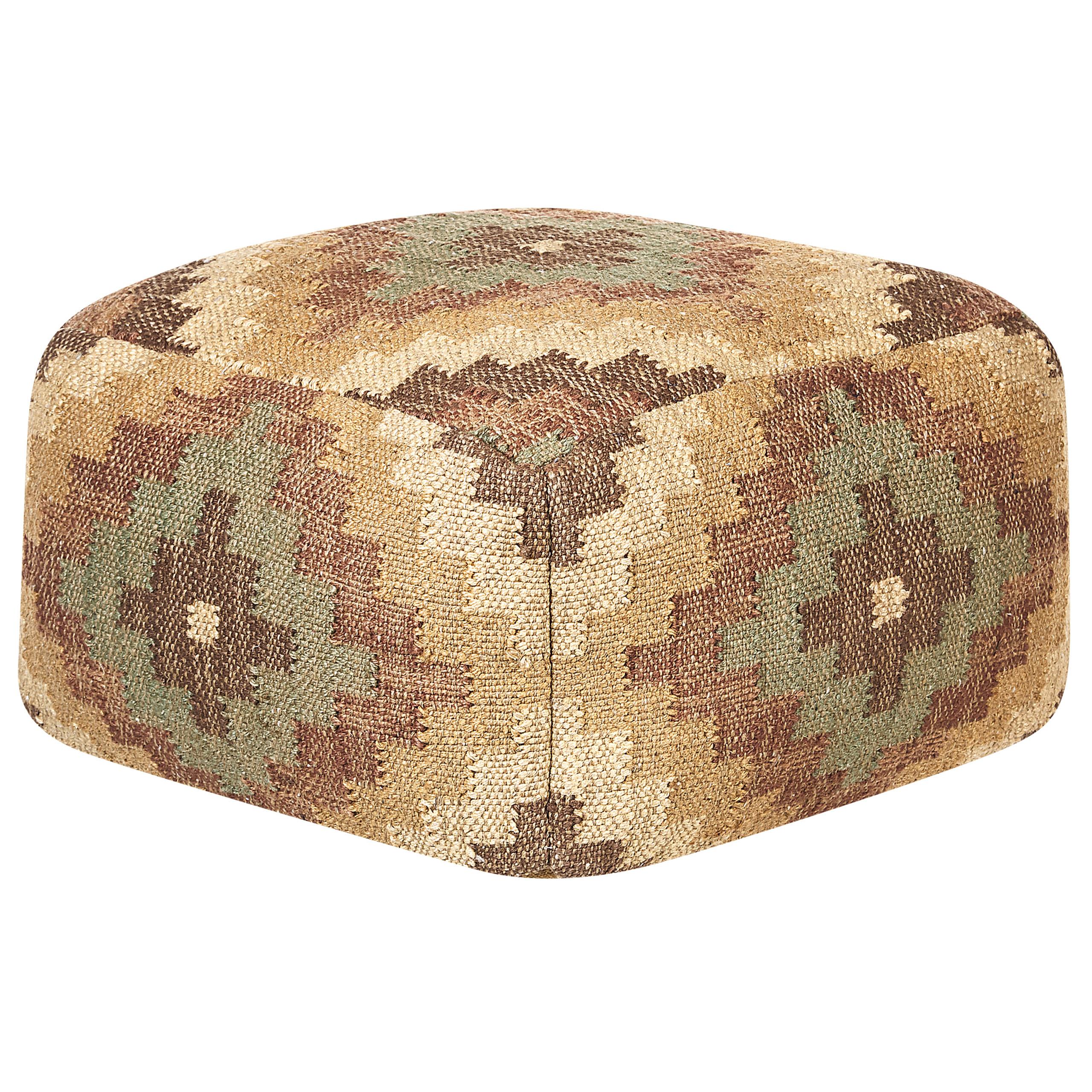 POUF Maguri 50/50/30 cm - Braun, Naturmaterialien (50/30/50cm) - Beliani