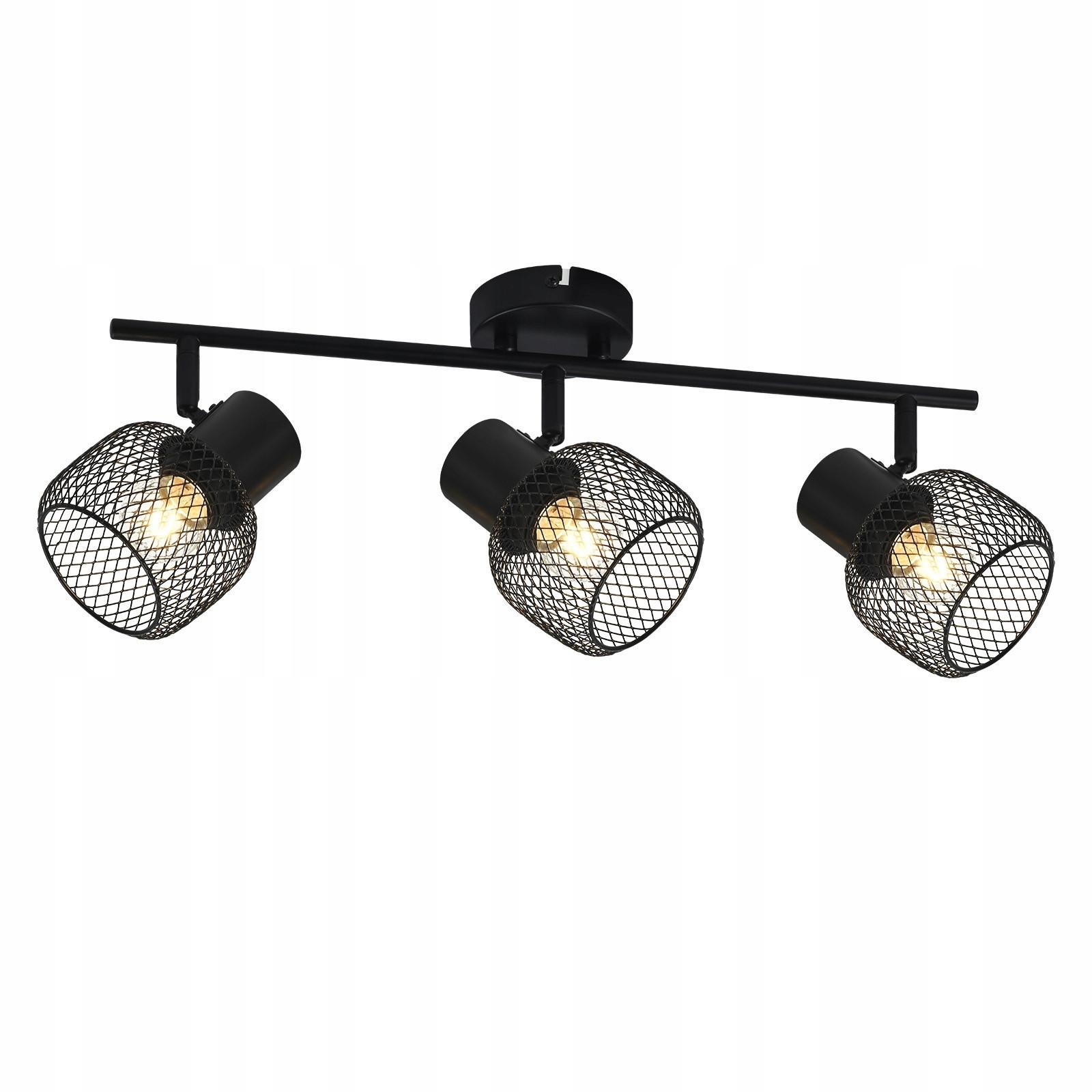 DECKENLEUCHTE Lydia 3-flammig 50/15/21 cm - Schwarz, Metall (50/15/21cm) - Nettlife