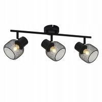 DECKENLEUCHTE Lydia 3-flammig 50/15/21 cm - Schwarz, Metall (50/15/21cm) - Nettlife