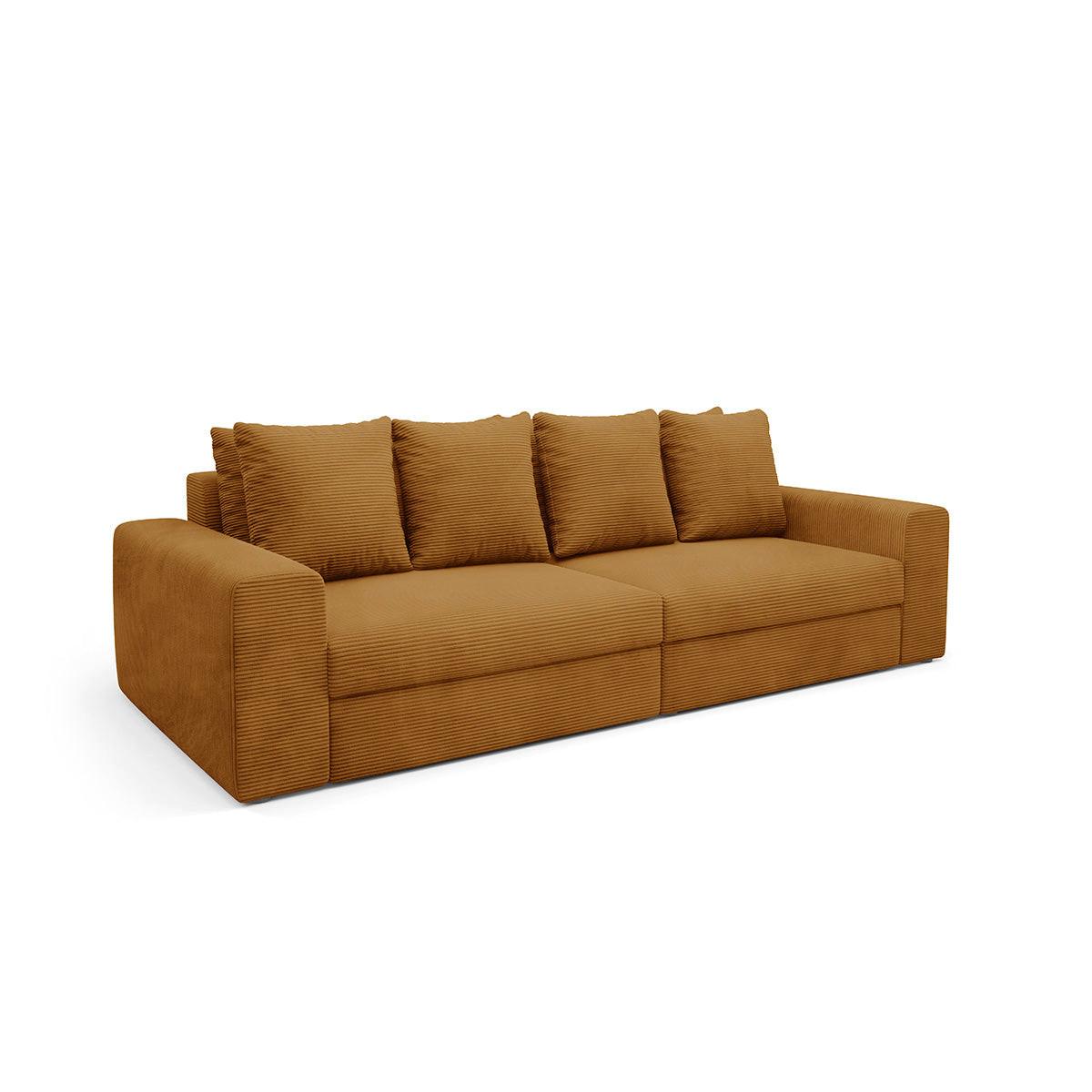 SOFA Paola 3 Sitzplätze Senfgelb - Gelb, Holz (272/86/120cm) - Petits-meubles