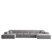 WOHNLANDSCHAFT Celes Premium Xl Opera - Hellgrau, Holzwerkstoff/Textil (462/73/165cm) - Fun Möbel