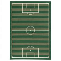 TRENDLINE TEPPICH FUSSBALLPLATZ - Grün, Textil (80/150cm) - Pergamon