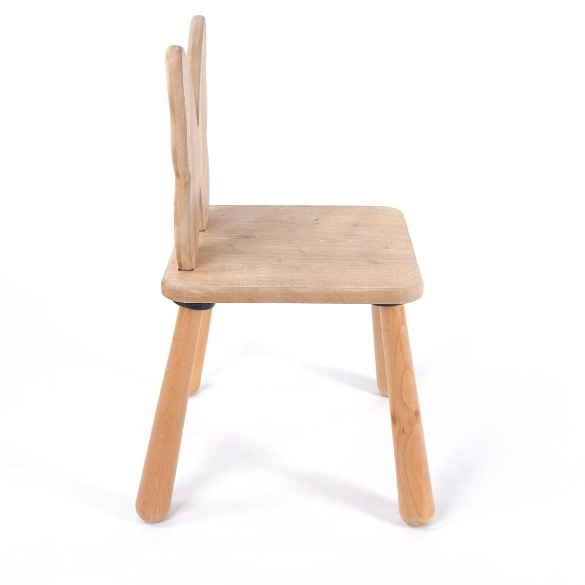 KINDERSTUHL mit schmetterlingslehne 30/30/57 cm - Eichefarben, Holzwerkstoff (30/57/31cm) - Calicosy