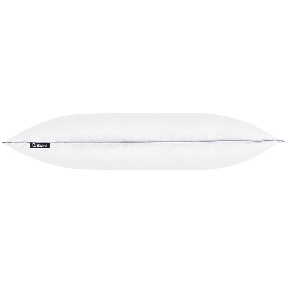 KOPFKISSEN Weiß 80/80 cm Teide - Weiß, Naturmaterialien (80/80cm) - Beliani